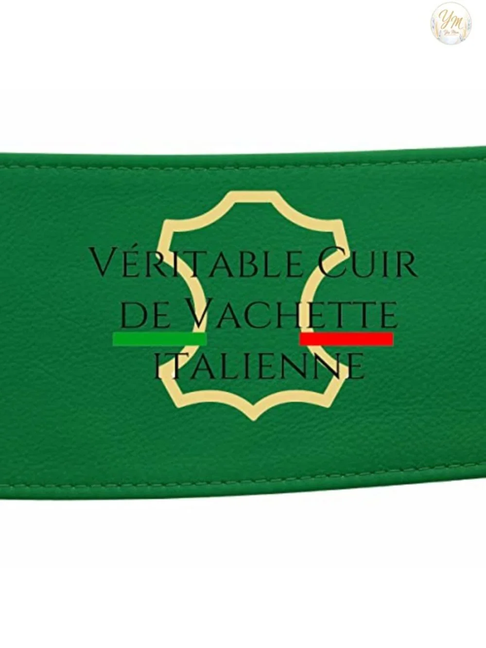 Italian Full Grain Leather Obi Belt Wide Waist Cincher Made in France